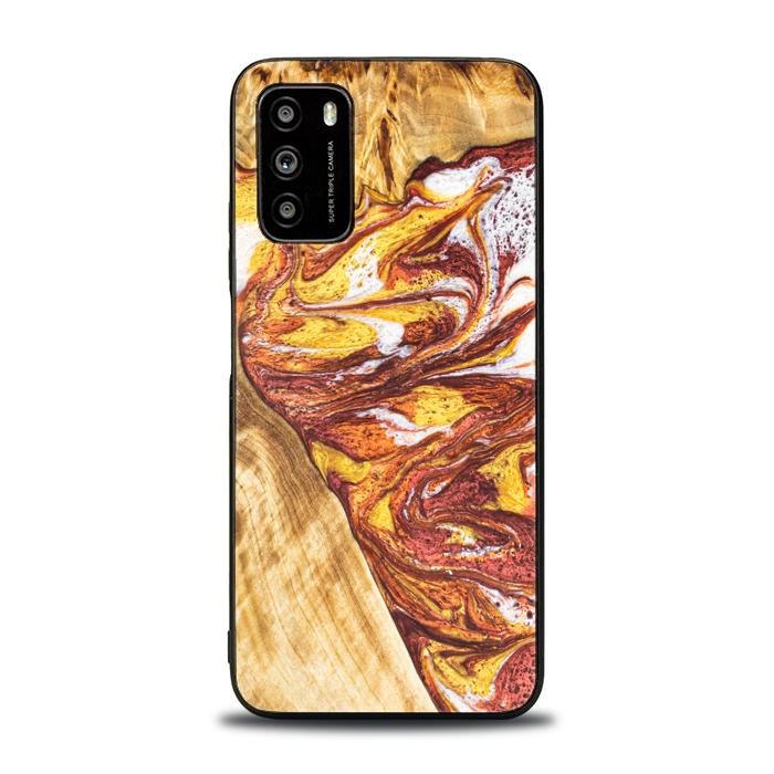 Xiaomi POCO M3 Handyhülle aus Harz und Holz - Synergy#E4