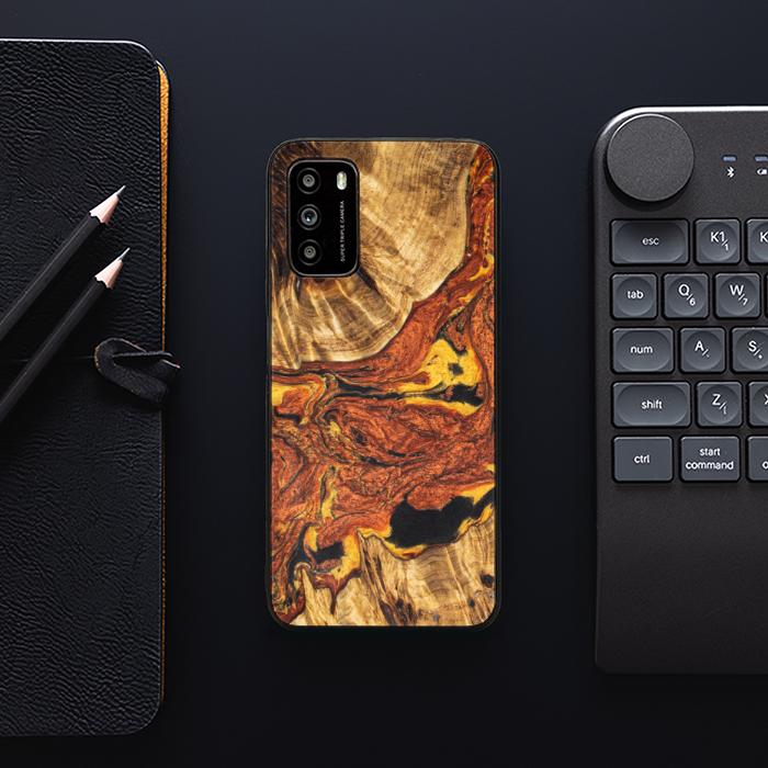 Xiaomi POCO M3 Handyhülle aus Harz und Holz - Synergy#E6