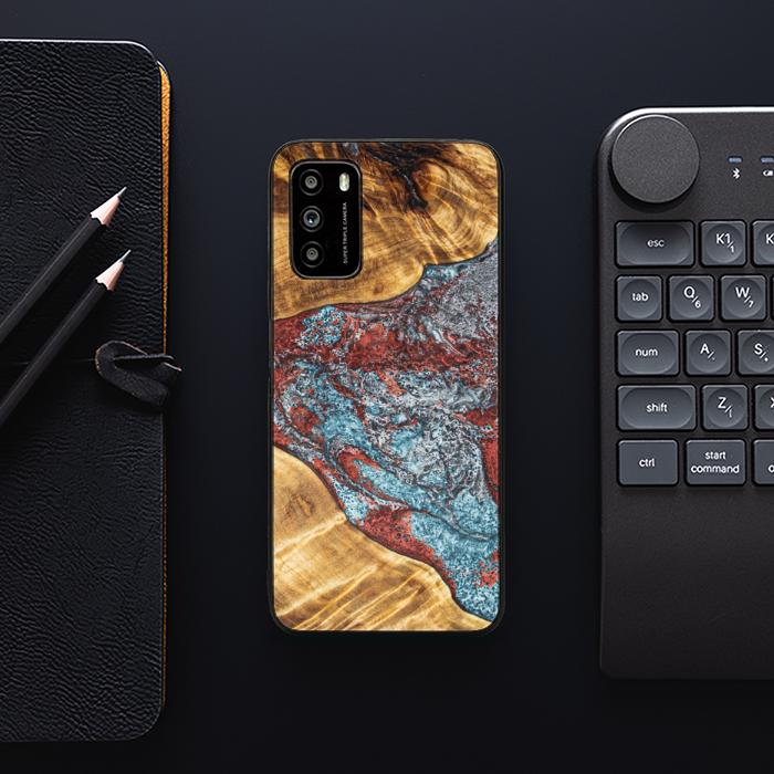 Xiaomi POCO M3 Handyhülle aus Harz und Holz - Synergy#E7