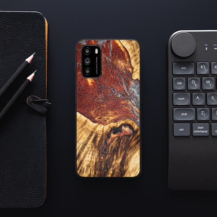 Xiaomi POCO M3 Handyhülle aus Harz und Holz - Synergy#E9