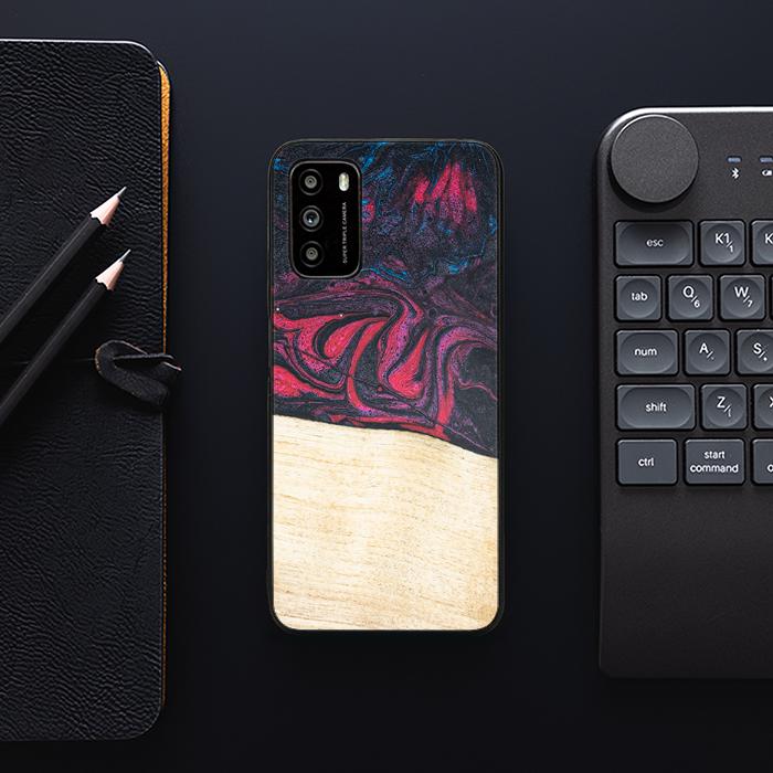 Xiaomi POCO M3 Handyhülle aus Harz und Holz - Synergy#F5