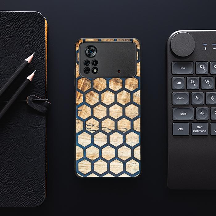 Xiaomi POCO X4 Pro 5G Handyhülle aus Harz und Holz - Synergy#F36