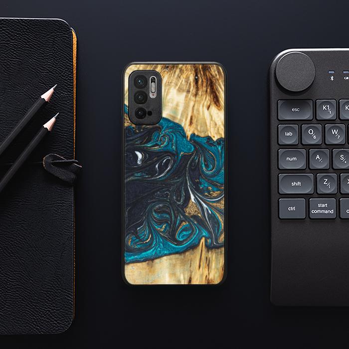 Xiaomi REDMI NOTE 10 5G Handyhülle aus Harz und Holz - SYNERGY#E1
