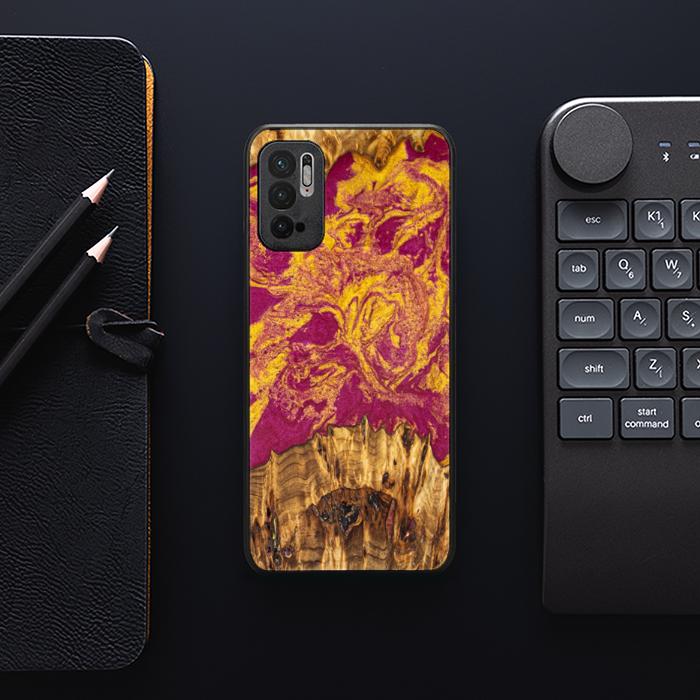 Xiaomi REDMI NOTE 10 5G Handyhülle aus Harz und Holz - Synergy#E11