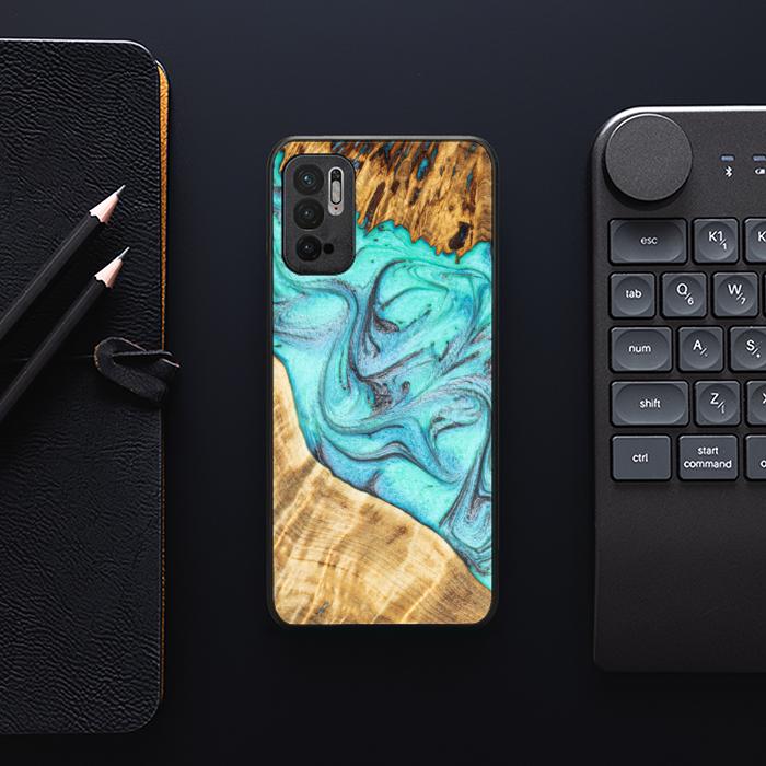 Xiaomi REDMI NOTE 10 5G Handyhülle aus Harz und Holz - Synergy#E16