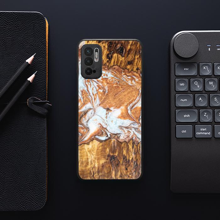 Xiaomi REDMI NOTE 10 5G Handyhülle aus Harz und Holz - Synergy#E18