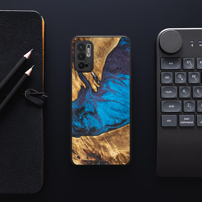 Xiaomi REDMI NOTE 10 5G Handyhülle aus Harz und Holz - Synergy#E21