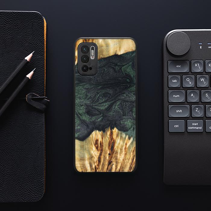 Xiaomi REDMI NOTE 10 5G Handyhülle aus Harz und Holz - Synergy#E25