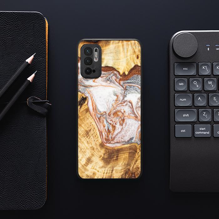 Xiaomi REDMI NOTE 10 5G Handyhülle aus Harz und Holz - Synergy#E5