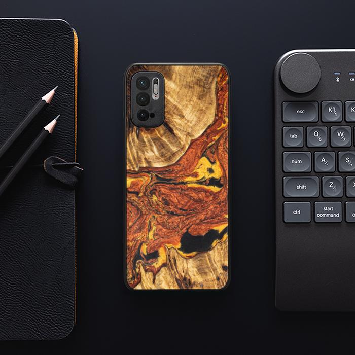 Xiaomi REDMI NOTE 10 5G Handyhülle aus Harz und Holz - Synergy#E6