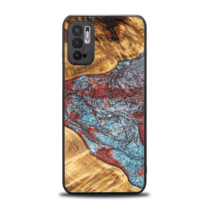 Xiaomi REDMI NOTE 10 5G Handyhülle aus Harz und Holz - Synergy#E7