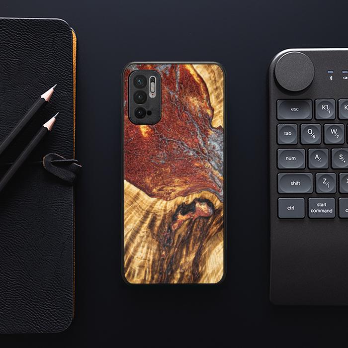 Xiaomi REDMI NOTE 10 5G Handyhülle aus Harz und Holz - Synergy#E9