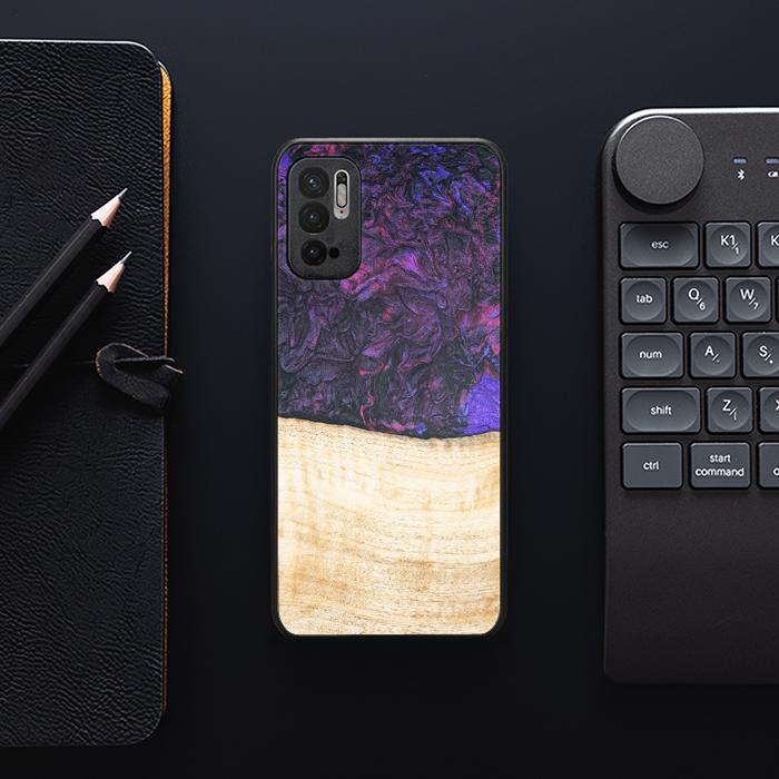 Xiaomi REDMI NOTE 10 5G Handyhülle aus Harz und Holz - Synergy#F4