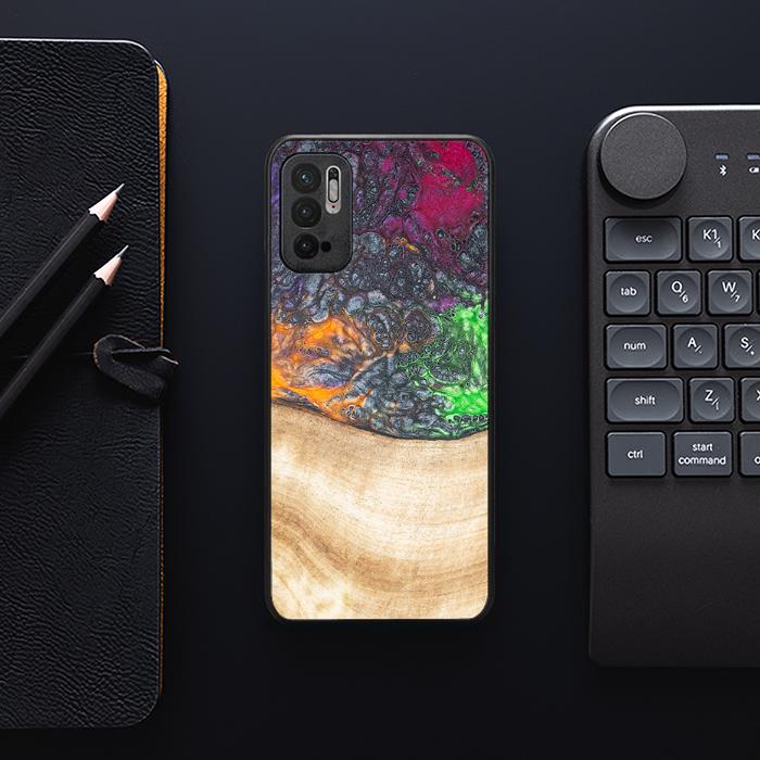 Xiaomi REDMI NOTE 10 5G Handyhülle aus Harz und Holz - Synergy#F6