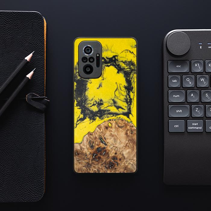 Xiaomi REDMI NOTE 10 Pro Handyhülle aus Harz und Holz - Borussia#ChL