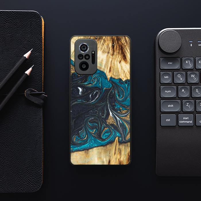Xiaomi REDMI NOTE 10 Pro Handyhülle aus Harz und Holz - SYNERGY#E1