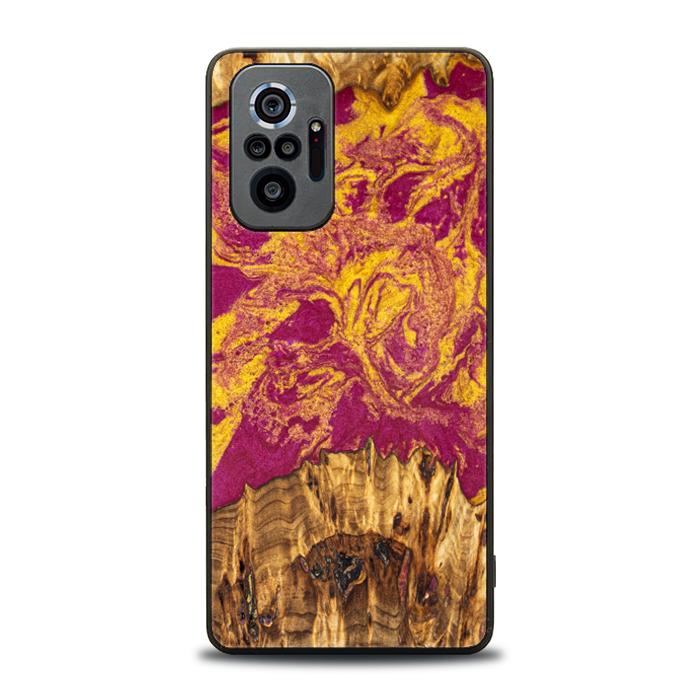 Xiaomi REDMI NOTE 10 Pro Handyhülle aus Harz und Holz - Synergy#E11