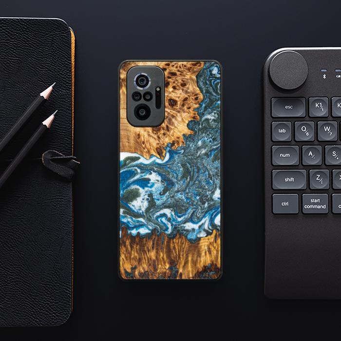 Xiaomi REDMI NOTE 10 Pro Handyhülle aus Harz und Holz - Synergy#E17