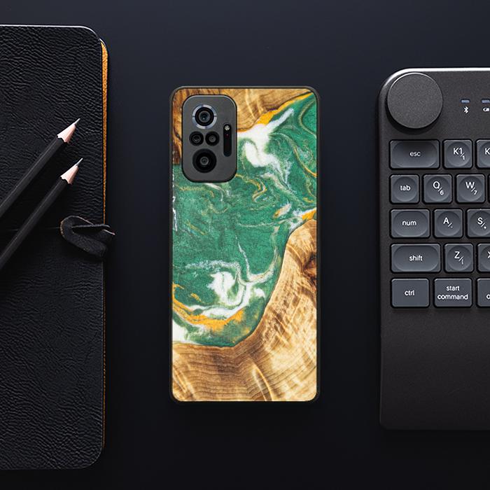 Xiaomi REDMI NOTE 10 Pro Handyhülle aus Harz und Holz - Synergy#E20