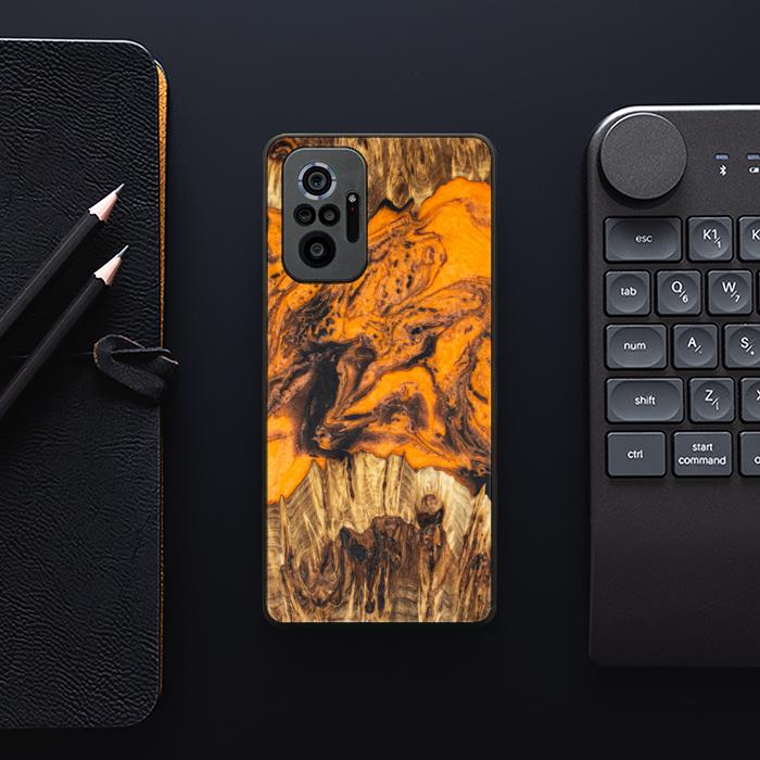 Xiaomi REDMI NOTE 10 Pro Handyhülle aus Harz und Holz - Synergy#E24