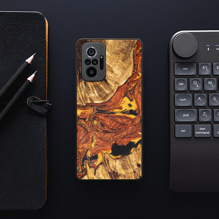 Xiaomi REDMI NOTE 10 Pro Handyhülle aus Harz und Holz - Synergy#E6