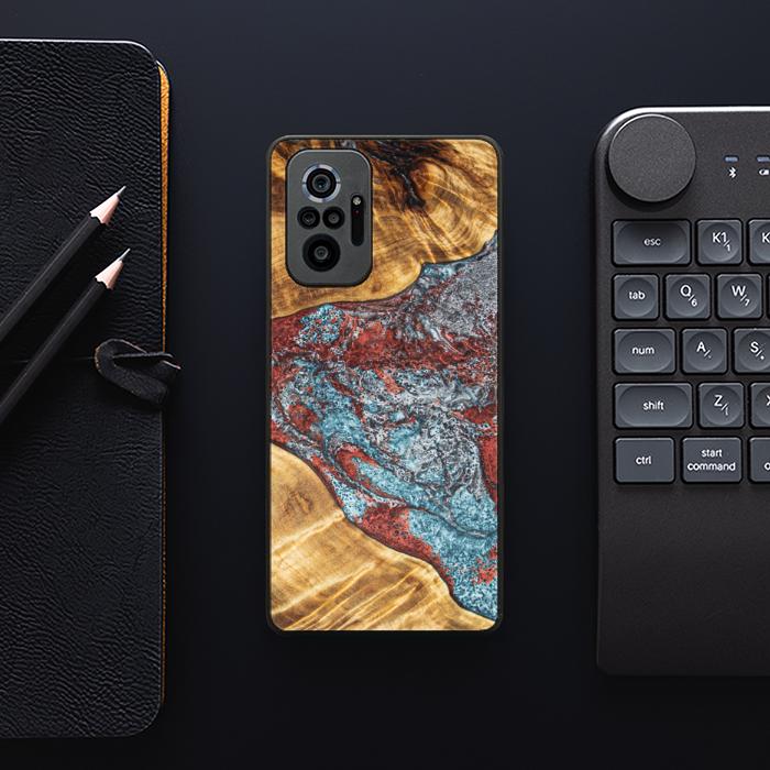 Xiaomi REDMI NOTE 10 Pro Handyhülle aus Harz und Holz - Synergy#E7