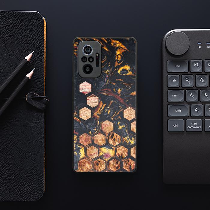 Xiaomi REDMI NOTE 10 Pro Handyhülle aus Harz und Holz - Synergy#F26