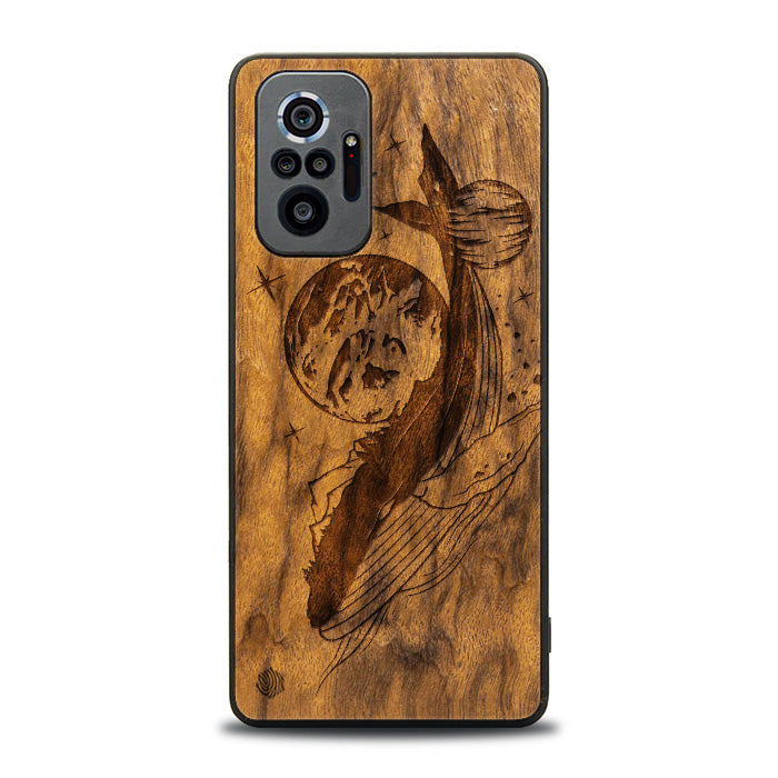 Xiaomi REDMI NOTE 10 Pro Handyhülle aus Holz - Cosmic Whale