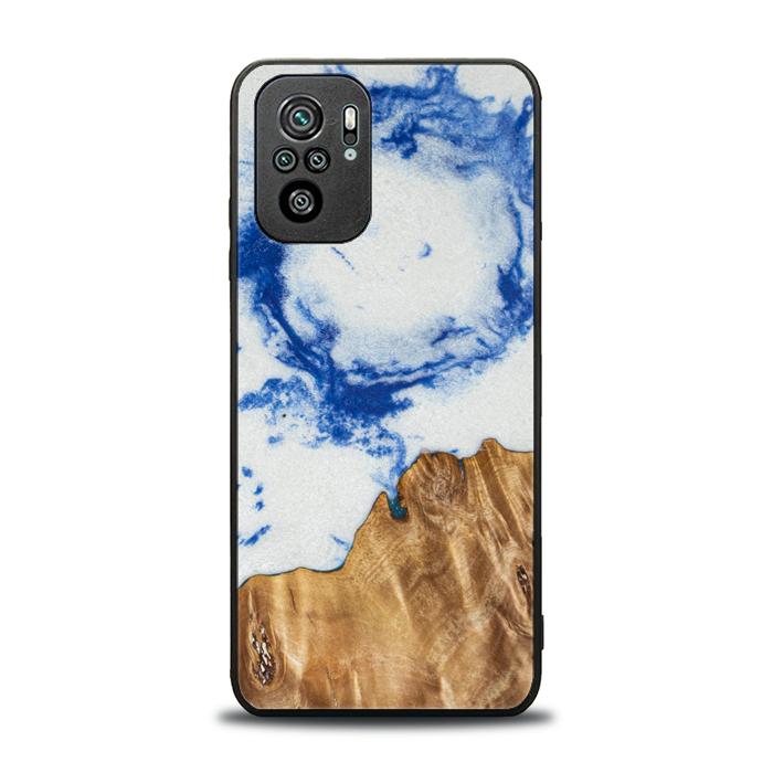 Real#ChL Xiaomi REDMi Note 10 Handyhülle aus Harz und Holz