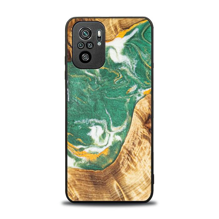 Xiaomi REDMI NOTE 10 Handyhülle aus Harz und Holz - Synergy#E20