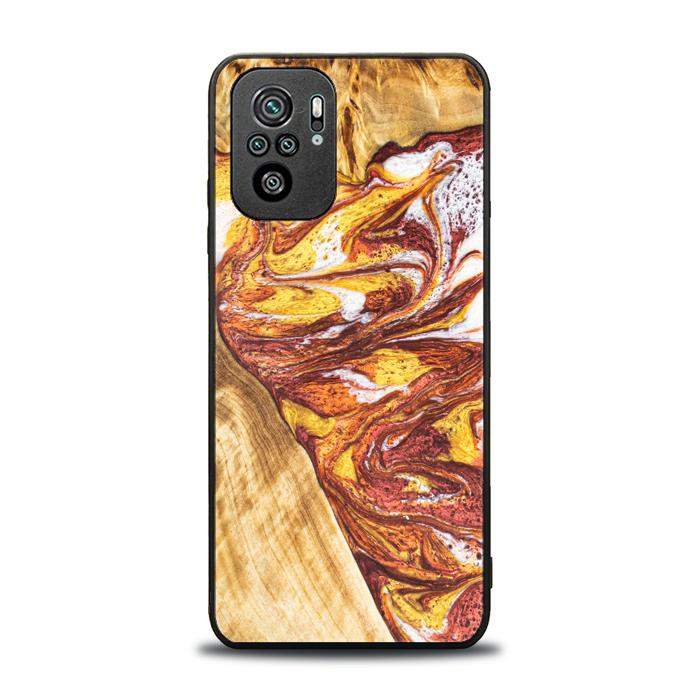 Xiaomi REDMI NOTE 10 Handyhülle aus Harz und Holz - Synergy#E4