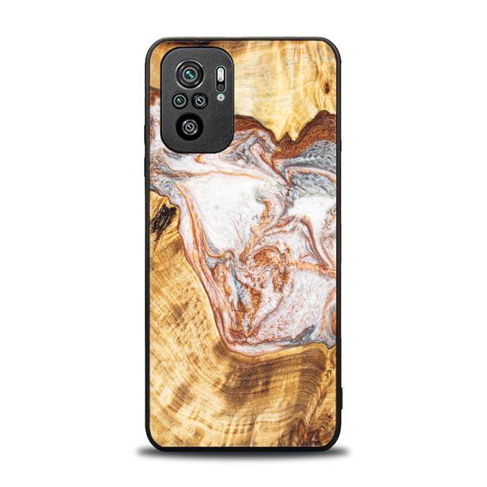 Xiaomi REDMI NOTE 10 Handyhülle aus Harz und Holz - Synergy#E5