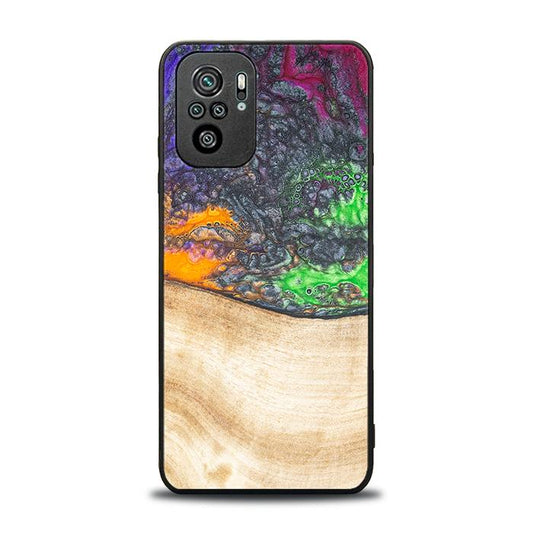 Xiaomi REDMI NOTE 10 Handyhülle aus Harz und Holz - Synergy#F1