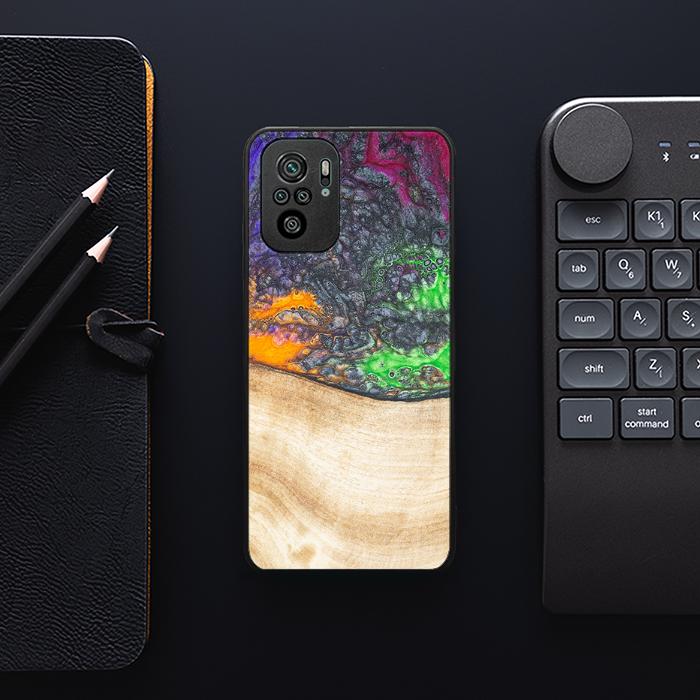 Xiaomi REDMI NOTE 10 Handyhülle aus Harz und Holz - Synergy#F1