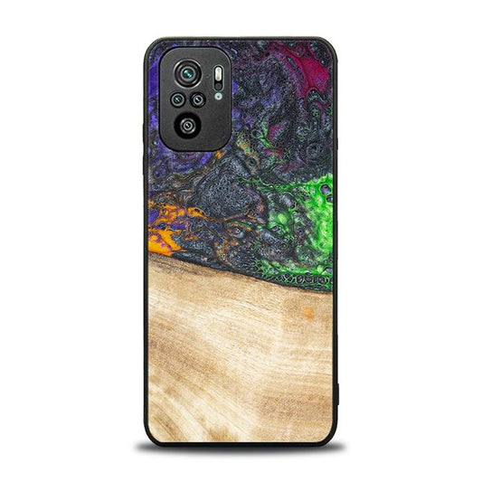 Xiaomi REDMI NOTE 10 Handyhülle aus Harz und Holz - Synergy#F10