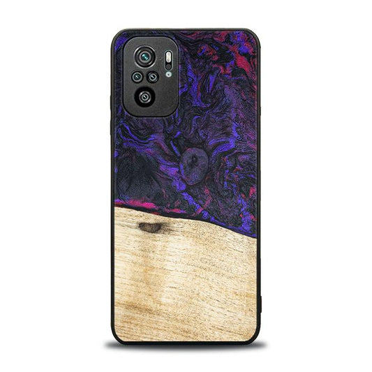 Xiaomi REDMI NOTE 10 Handyhülle aus Harz und Holz - Synergy#F18