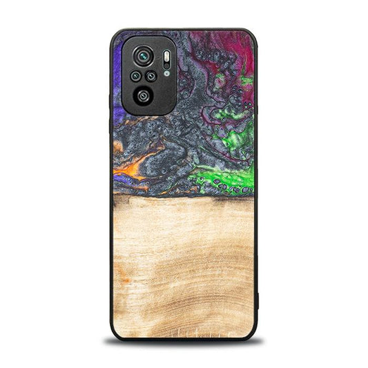 Xiaomi REDMI NOTE 10 Handyhülle aus Harz und Holz - Synergy#F2