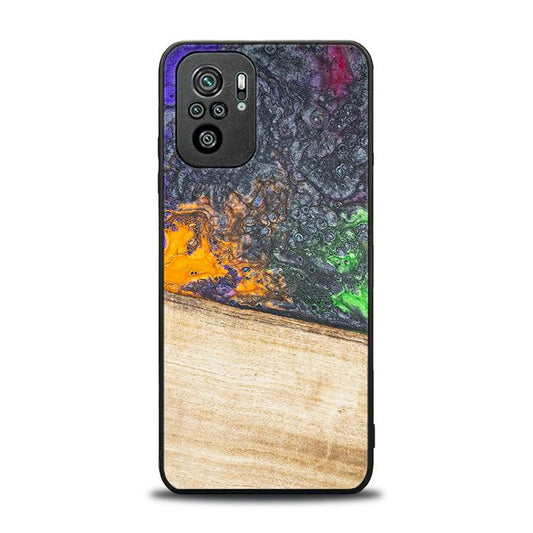 Xiaomi REDMI NOTE 10 Handyhülle aus Harz und Holz - Synergy#F20