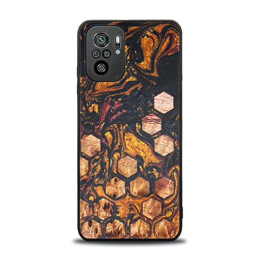Xiaomi REDMI NOTE 10 Handyhülle aus Harz und Holz - Synergy#F38