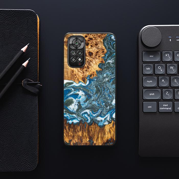 Xiaomi REDMI NOTE 11 / 11S Handyhülle aus Harz und Holz - Synergy#E17