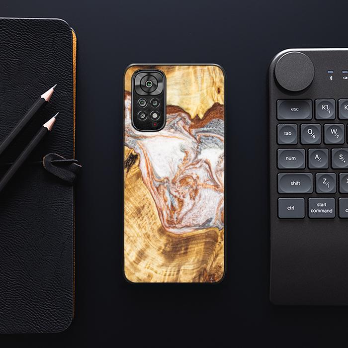 Xiaomi REDMI NOTE 11 / 11S Handyhülle aus Harz und Holz - Synergy#E5
