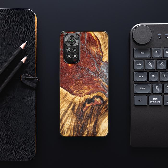 Xiaomi REDMI NOTE 11 / 11S Handyhülle aus Harz und Holz - Synergy#E9