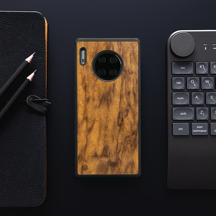 Huawei Mate 30 Pro Handyhülle aus Holz - Imbuia