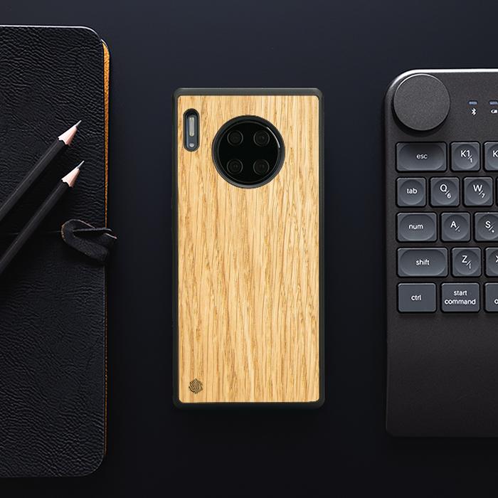 Huawei Mate 30 Pro Handyhülle aus Holz - Eiche