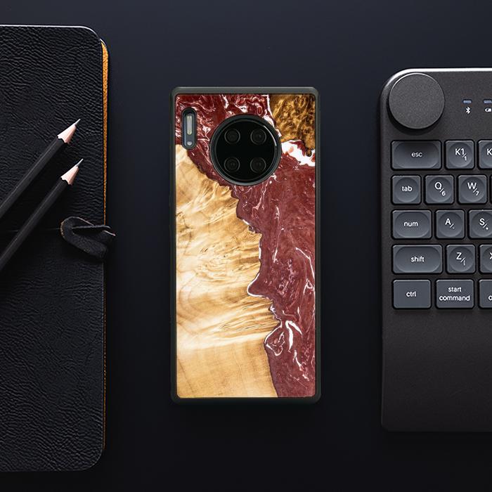 Huawei Mate 30 Pro Handyhülle aus Harz und Holz - SYNERGY#316