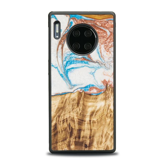 Huawei Mate 30 Pro Handyhülle aus Harz und Holz - SYNERGY#47