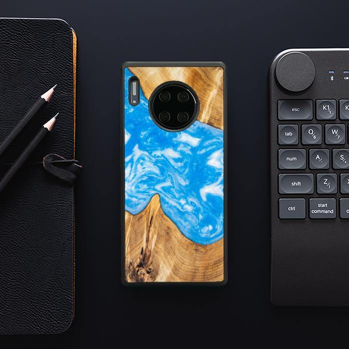 Huawei Mate 30 Pro Handyhülle aus Harz und Holz - SYNERGY#A26