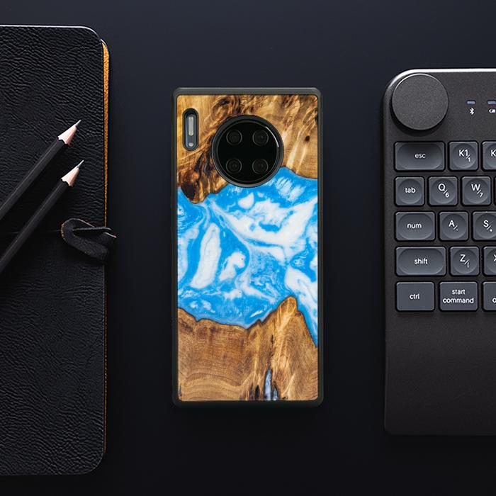Huawei Mate 30 Pro Handyhülle aus Harz und Holz - SYNERGY#A29