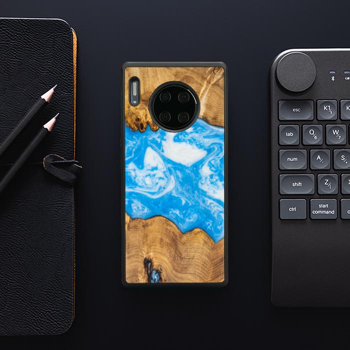 Huawei Mate 30 Pro Handyhülle aus Harz und Holz - SYNERGY#A32
