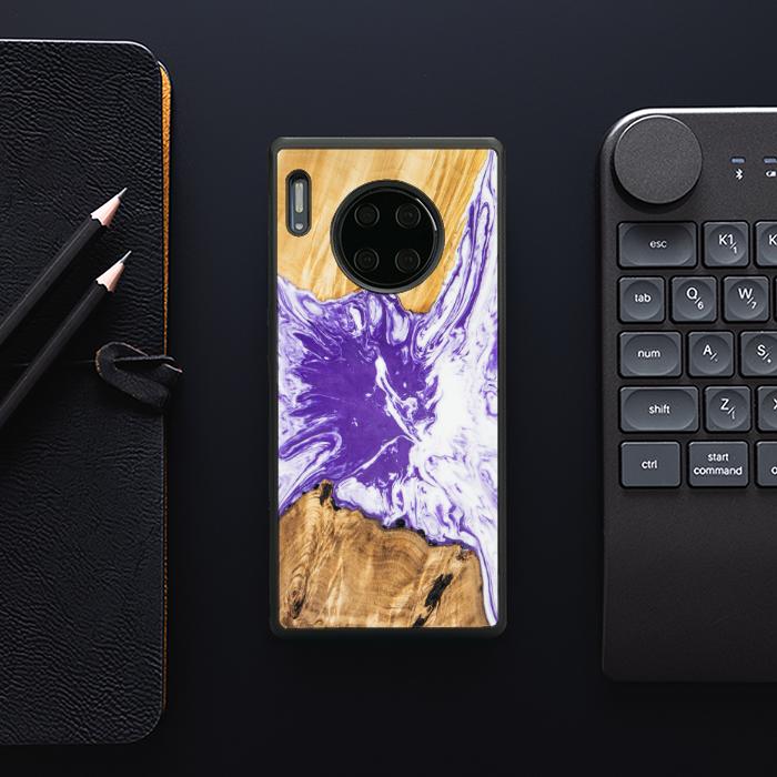 Huawei Mate 30 Pro Handyhülle aus Harz und Holz - SYNERGY#A79